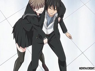 Gözleri ve ağzı hentai kız