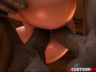 Big Boobs 3D Princess follada por Big Cock Devils