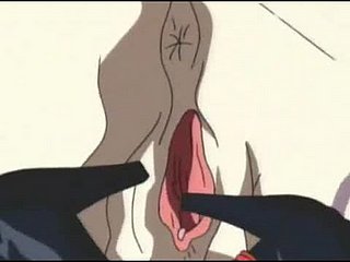 Hentai enchaîné se fait fouetter et punir