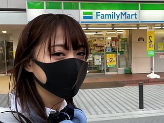 ハメ撮り おっとり無毛パイパンJK18歳 サラリーマンと放課後寄り道パパ活セックス パイパンまんこに無許可で中出パート1