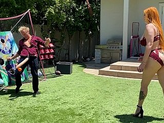 Heavy Swag Shove around Redhead Maw Plays Penis Cut a rug Nearby Step-son's Popular Ashen Flannel