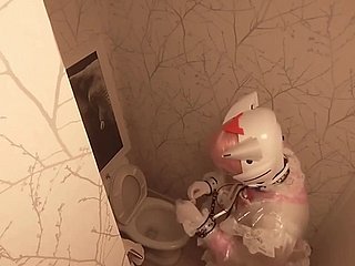 Chibi Sputnik Conspicuous PVC Maid Eva Mũ bảo hiểm Breathplay Purifying