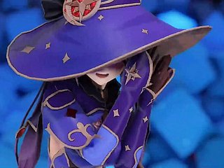 Genshin Onus - Thick Mona - Danse en collants low-spirited (3D HENTAI)