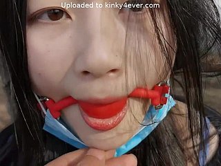 Queer Aziatische taart ongelooflijke BDSM pornoclip