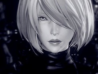 Cena foda Nier Automata dos desenhos animados Hot Forth